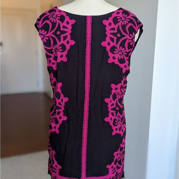 Free people geodesic dunes beaded dress L - Picture 5 of 15